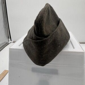 WW2 vintage US Army Air Corps OD Green Wool Garrison Cap is a rare find